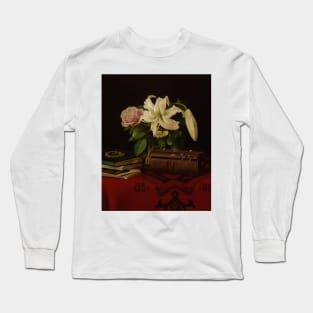 Still Life On A Lady’s Worktable by Ferdinand von Wright Long Sleeve T-Shirt